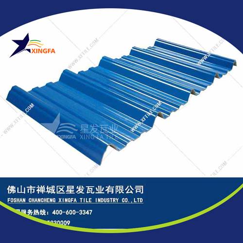 厚度3.0mm蓝色900型PVC塑胶瓦 曲靖工程钢结构厂房防腐隔热塑料瓦 pvc多层防腐瓦生产网上销售